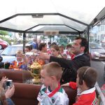 La coupe du monde de rugby dans les rues de Colmar.