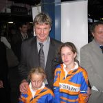Jean-Claude Skrela et l'école de rugby de Chalampé.