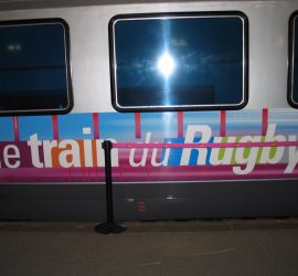 Le train du rugby est en gare de Colmar !